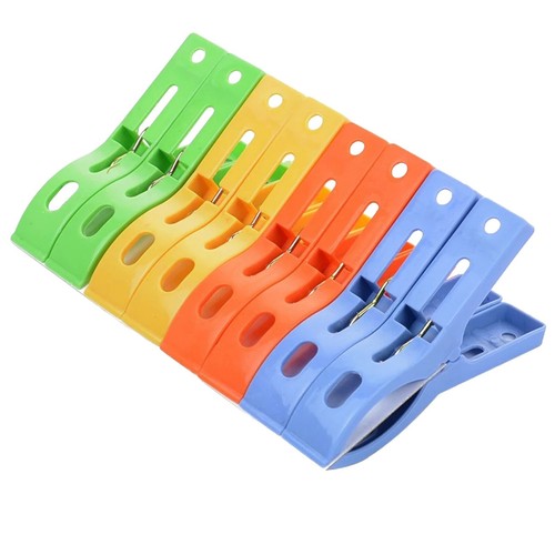 24PC Home Laundry Multi Color Plastic Clothespins Clips