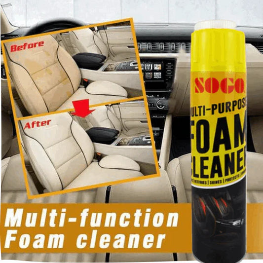 Multi Purpose Foam Cleaner For Cleaning Vinyl and Fabric Upholstery, Floor Mats, Carpets, Leather, and Car Seats