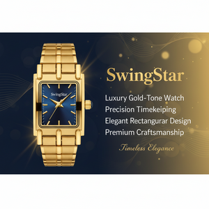 Swingstar Golden & Black Dial Women Watch