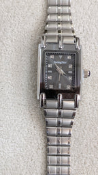Swingstar Silver & Black Dial Women Watch